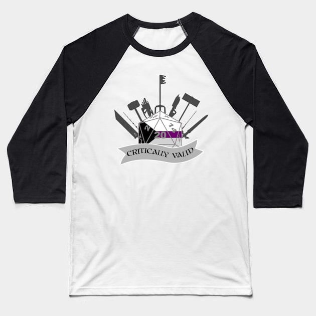 Critically Valid: Demisexual Pride Baseball T-Shirt by UVGloPanda